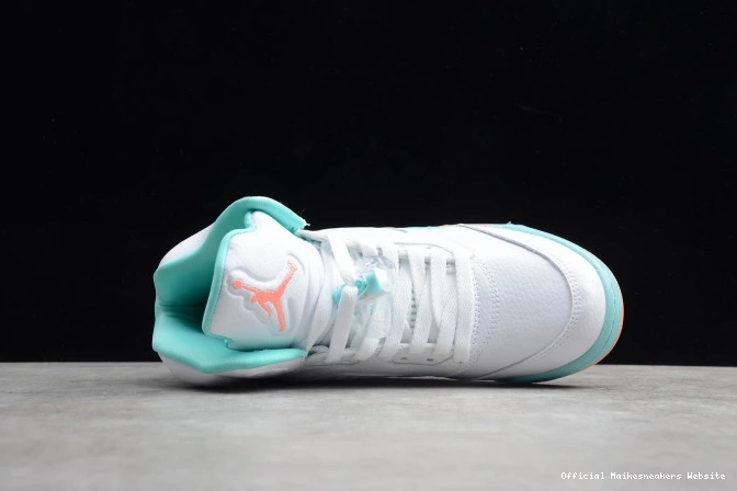 Official Maikesneakers 440892-100 Aqua Air 5 GS Light Jordan 0704